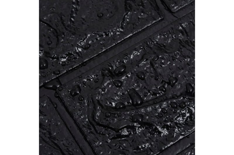 3D-tapet tegel självhäftande 10 delar svart - Svart - Tapeter vardagsrum - Självhäftande tapet - Tapeter sovrum & sovrumstapet - Kökstapeter - Fototapet