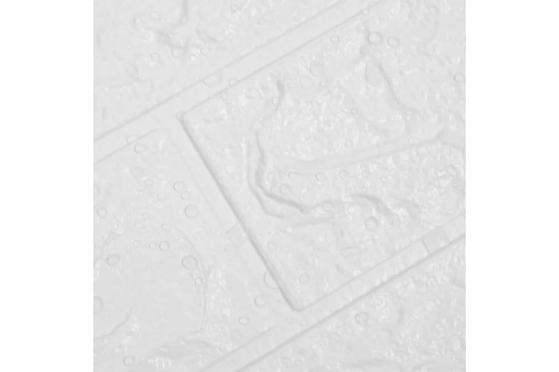 3D-tapet tegel självhäftande 40 delar vit - Vit - Tapeter vardagsrum - Självhäftande tapet - Fototapet - Kökstapeter - Tapeter sovrum & sovrumstapet
