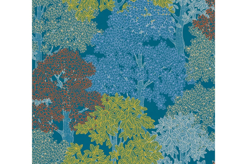 Forest look Tapet Blommig Impression Ovävd - AS Creation - Mönstrad tapet - Tapeter sovrum & sovrumstapet - Kökstapeter - Tapeter vardagsrum