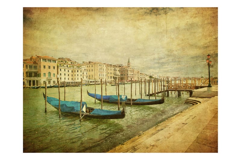 Fototapet Grand Canal Venice Vintage 400x309 - Artgeist sp. z o. o. - Tapeter vardagsrum - Fototapet - Kökstapeter - Tapeter sovrum & sovrumstapet