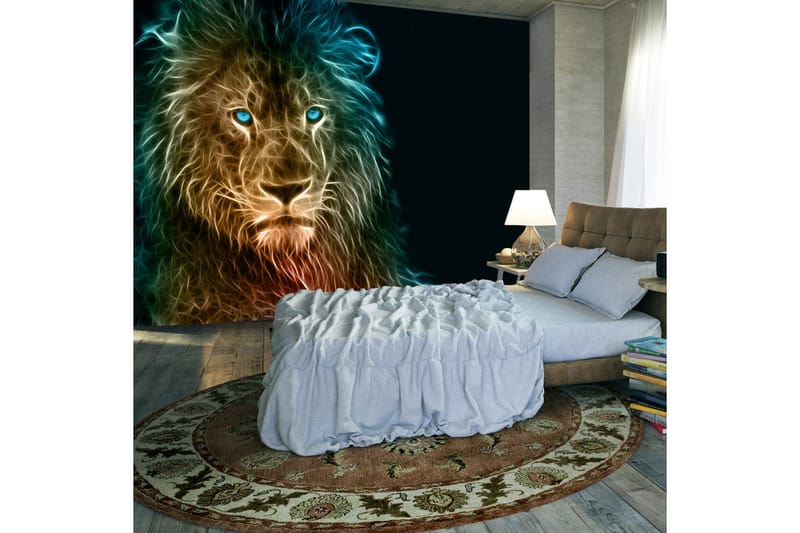 Fototapet Abstract Lion 350x245 - Artgeist sp. z o. o. - Tapeter vardagsrum - Fototapet - Kökstapeter - Tapeter sovrum & sovrumstapet