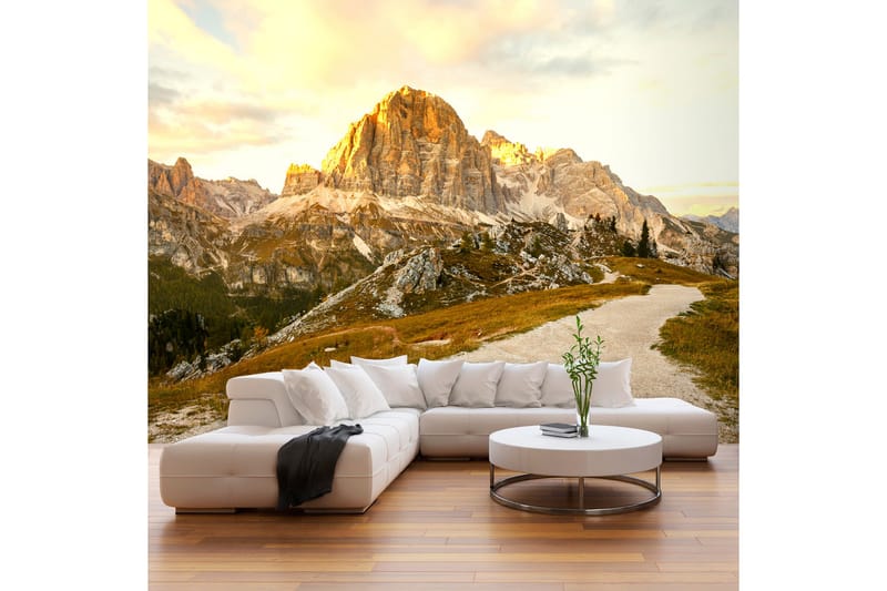 Fototapet Beautiful Dolomites 100x70 - Artgeist sp. z o. o. - Tapeter vardagsrum - Fototapet - Kökstapeter - Tapeter sovrum & sovrumstapet