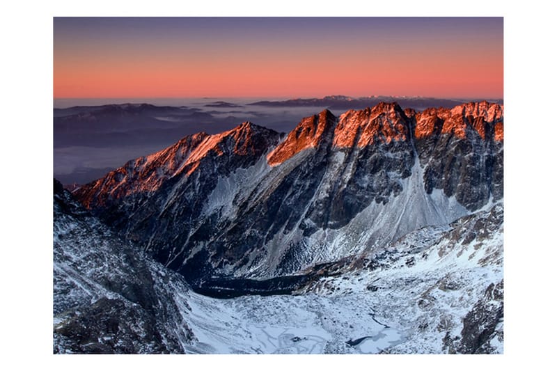 Fototapet Beautiful Sunrise In The Rocky Mountains 200x154 - Artgeist sp. z o. o. - Tapeter vardagsrum - Fototapet - Kökstapeter - Tapeter sovrum & sovrumstapet