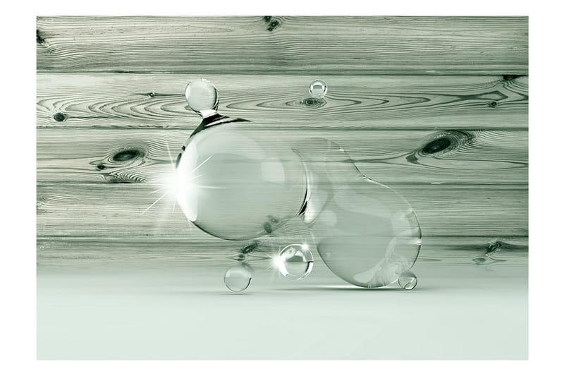 Fototapet Beauty In Drops Of Water 250x175 - Artgeist sp. z o. o. - Tapeter vardagsrum - Fototapet - Kökstapeter - Tapeter sovrum & sovrumstapet