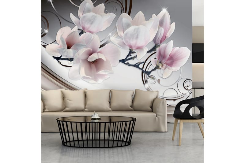 Fototapet Beauty Of Magnolia 150x105 - Artgeist sp. z o. o. - Tapeter vardagsrum - Fototapet - Kökstapeter - Tapeter sovrum & sovrumstapet