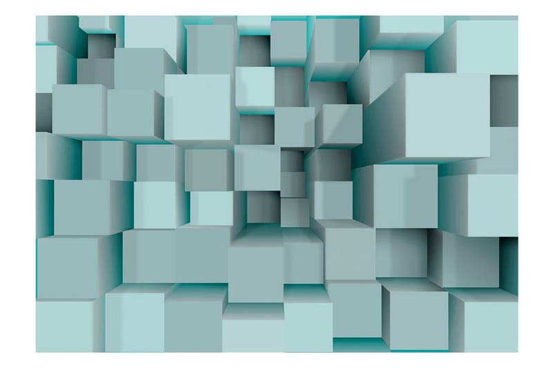 Fototapet Blue Puzzle 250x175 - Artgeist sp. z o. o. - Tapeter vardagsrum - Fototapet - Kökstapeter - Tapeter sovrum & sovrumstapet