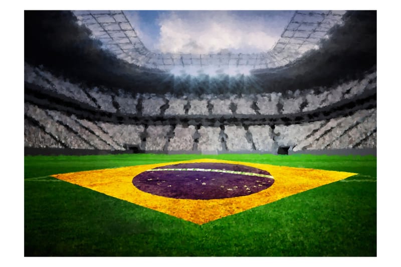 Fototapet Brazilian Stadium 300x210 - Artgeist sp. z o. o. - Tapeter vardagsrum - Fototapet - Kökstapeter - Tapeter sovrum & sovrumstapet