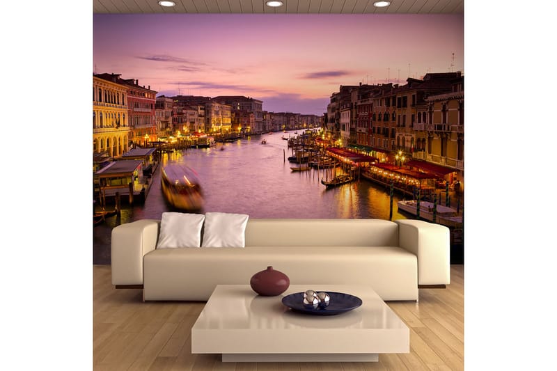 Fototapet City Of Lovers Venedig Nattetid 200x154 - Artgeist sp. z o. o. - Tapeter vardagsrum - Fototapet - Kökstapeter - Tapeter sovrum & sovrumstapet