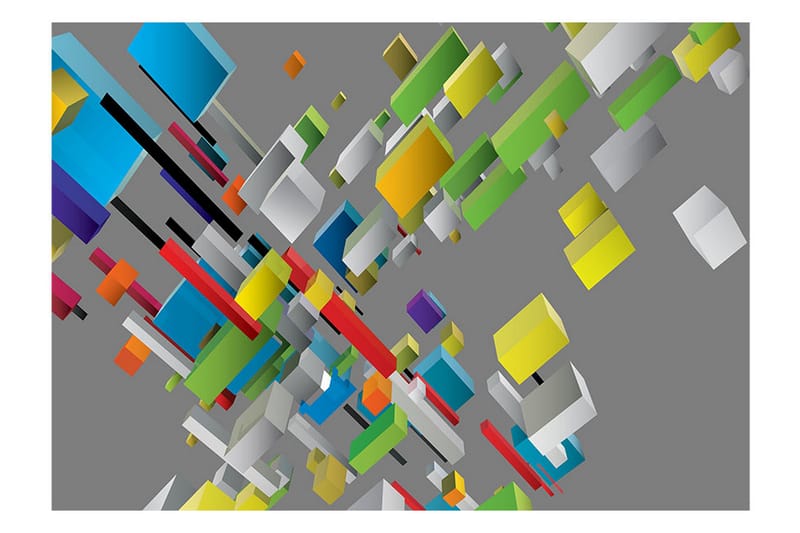 Fototapet Color Puzzle 250x175 - Artgeist sp. z o. o. - Tapeter vardagsrum - Fototapet - Kökstapeter - Tapeter sovrum & sovrumstapet