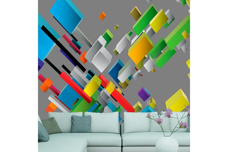 Fototapet Color Puzzle 250x175 - Artgeist sp. z o. o. - Tapeter vardagsrum - Fototapet - Kökstapeter - Tapeter sovrum & sovrumstapet