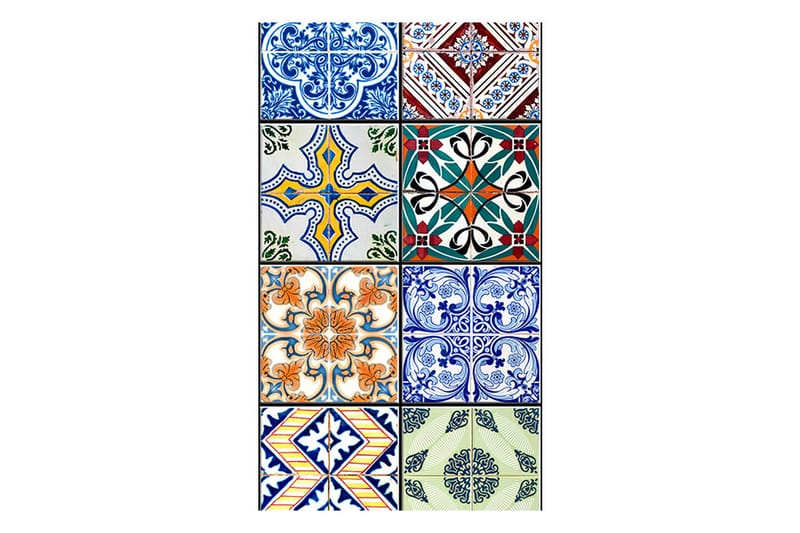 Fototapet Colorful Mosaic 50x1000 - Artgeist sp. z o. o. - Tapeter vardagsrum - Fototapet - Kökstapeter - Tapeter sovrum & sovrumstapet