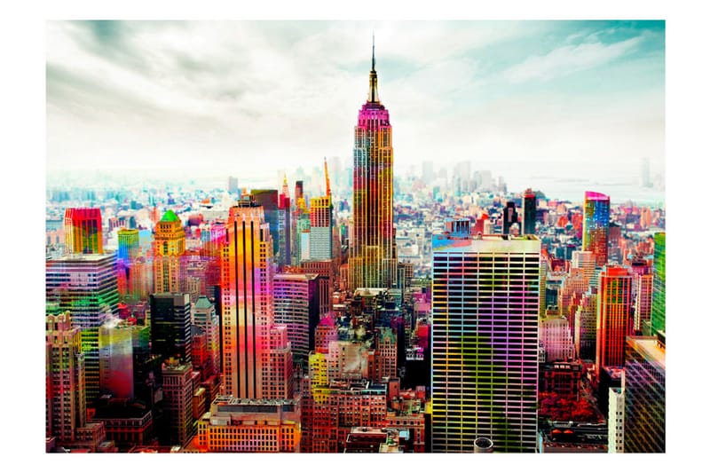 Fototapet Colors Of New York City 250x175 - Artgeist sp. z o. o. - Tapeter vardagsrum - Fototapet - Kökstapeter - Tapeter sovrum & sovrumstapet