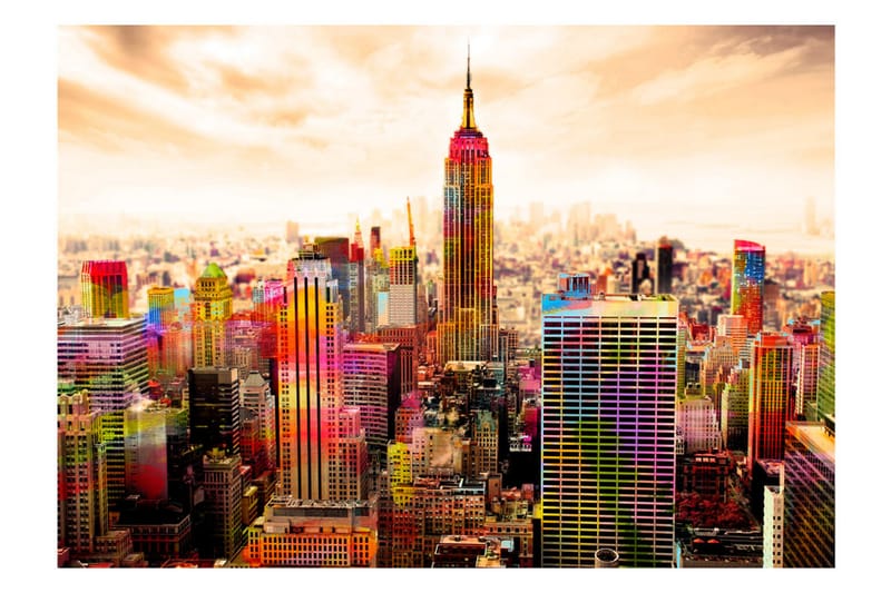 Fototapet Colors Of New York City III 150x105 - Artgeist sp. z o. o. - Tapeter vardagsrum - Fototapet - Kökstapeter - Tapeter sovrum & sovrumstapet