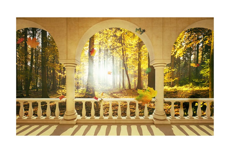 Fototapet Dream About Autumnal Forest 450x270 - Artgeist sp. z o. o. - Tapeter vardagsrum - Fototapet - Kökstapeter - Tapeter sovrum & sovrumstapet