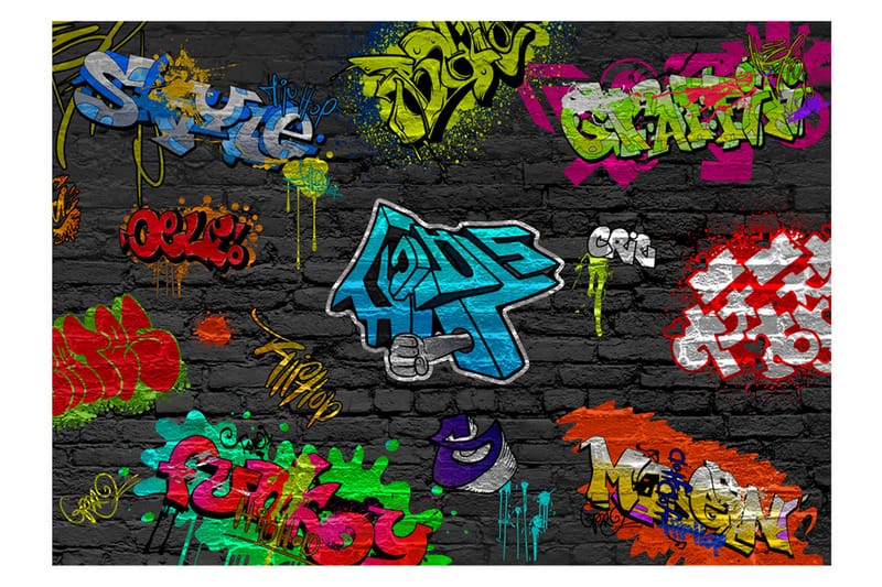 Fototapet Graffiti Wall 300x210 - Artgeist sp. z o. o. - Tapeter vardagsrum - Tapeter sovrum & sovrumstapet - Kökstapeter - Fototapet