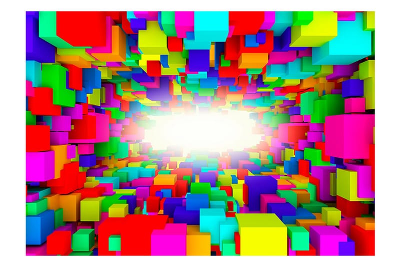 Fototapet Light In Color Geometry 300x210 - Artgeist sp. z o. o. - Tapeter vardagsrum - Fototapet - Kökstapeter - Tapeter sovrum & sovrumstapet