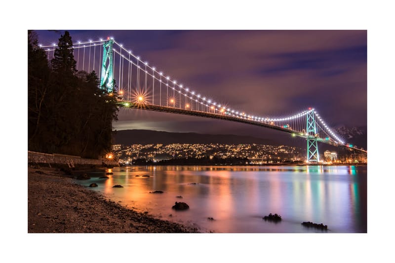 Fototapet Lions Gate Bridge Vancouver Canada 450x270 - Artgeist sp. z o. o. - Tapeter vardagsrum - Fototapet - Kökstapeter - Tapeter sovrum & sovrumstapet