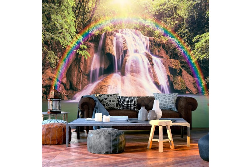 Fototapet Magical Waterfall 100x70 - Artgeist sp. z o. o. - Tapeter vardagsrum - Fototapet - Kökstapeter - Tapeter sovrum & sovrumstapet