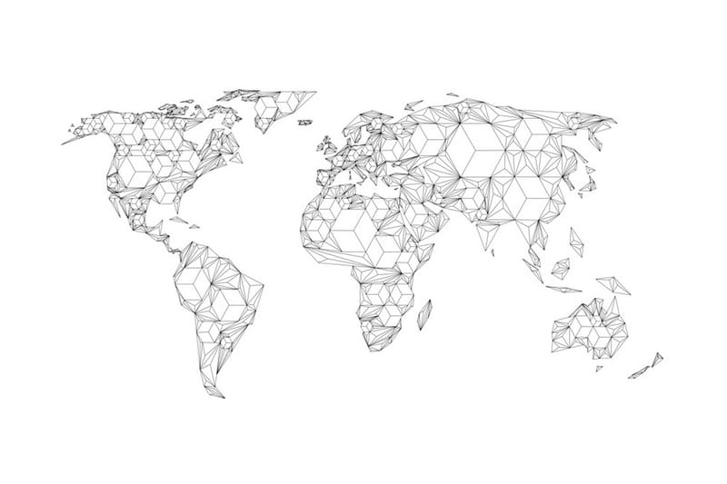 Fototapet Map Of The World White Solids 300x231 - Artgeist sp. z o. o. - Tapeter vardagsrum - Tapeter sovrum & sovrumstapet - Kökstapeter - Fototapet