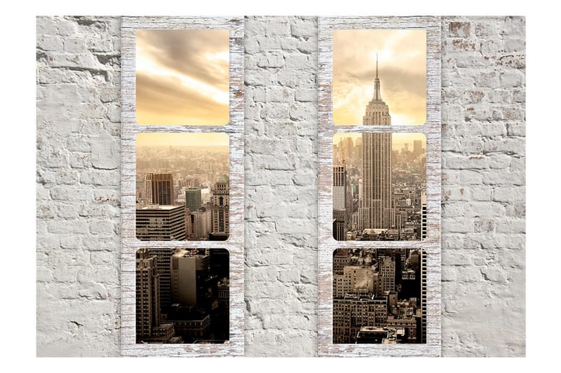 Fototapet New York View From The Window 300x210 - Artgeist sp. z o. o. - Tapeter vardagsrum - Fototapet - Kökstapeter - Tapeter sovrum & sovrumstapet