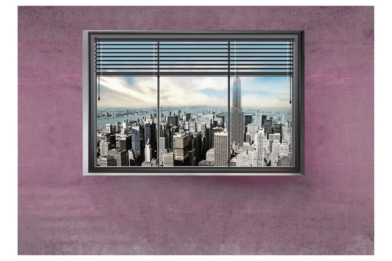 Fototapet New York Window II 300x210 - Artgeist sp. z o. o. - Tapeter vardagsrum - Fototapet - Kökstapeter - Tapeter sovrum & sovrumstapet