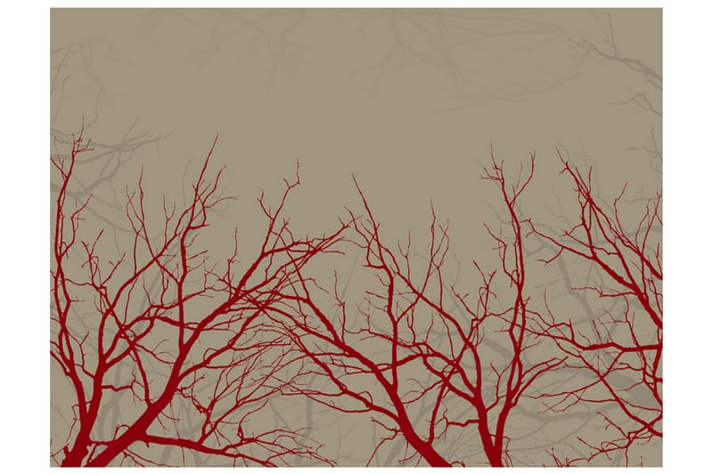 Fototapet Red-Hot Branches 300x231 - Artgeist sp. z o. o. - Tapeter vardagsrum - Fototapet - Kökstapeter - Tapeter sovrum & sovrumstapet