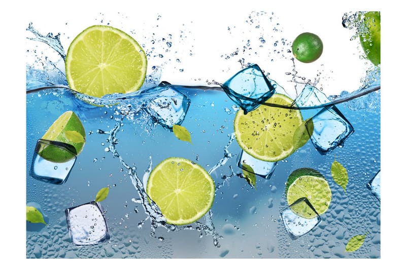 Fototapet Refreshing Lemonade 150x105 - Artgeist sp. z o. o. - Tapeter vardagsrum - Fototapet - Kökstapeter - Tapeter sovrum & sovrumstapet