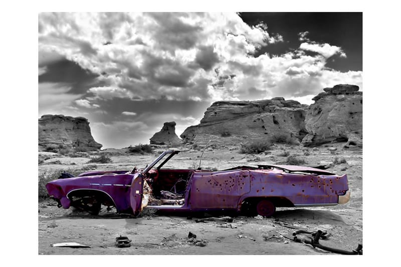 Fototapet Retro Bil På Colorado Desert 300x231 - Artgeist sp. z o. o. - Tapeter vardagsrum - Fototapet - Kökstapeter - Tapeter sovrum & sovrumstapet