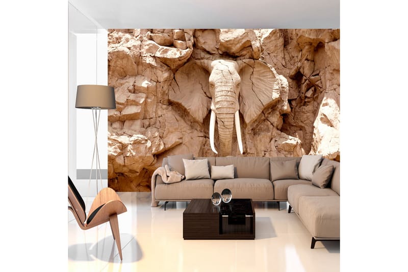 Fototapet Stone Elephant South Africa 300x210 - Artgeist sp. z o. o. - Tapeter vardagsrum - Tapeter sovrum & sovrumstapet - Kökstapeter - Fototapet