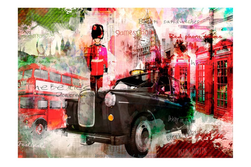 Fototapet Streets Of London 300x210 - Artgeist sp. z o. o. - Tapeter vardagsrum - Tapeter sovrum & sovrumstapet - Kökstapeter - Fototapet
