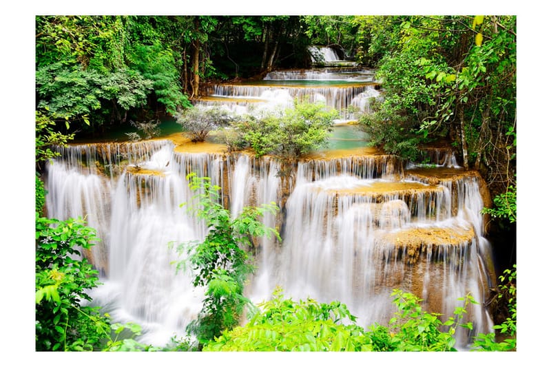 Fototapet Thai Waterfall 300x210 - Artgeist sp. z o. o. - Tapeter vardagsrum - Fototapet - Kökstapeter - Tapeter sovrum & sovrumstapet