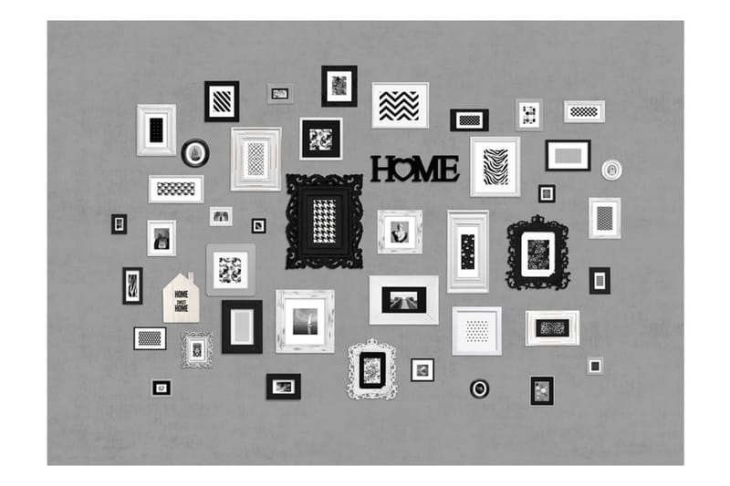 Fototapet Wall Full Of Frames 100x70 - Artgeist sp. z o. o. - Tapeter vardagsrum - Fototapet - Kökstapeter - Tapeter sovrum & sovrumstapet