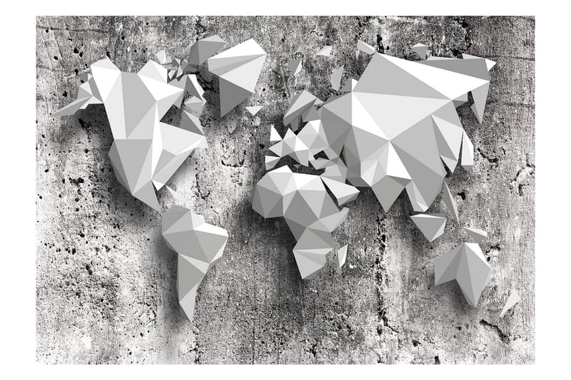 Fototapet World Map Origami 300x210 - Artgeist sp. z o. o. - Tapeter vardagsrum - Fototapet - Kökstapeter - Tapeter sovrum & sovrumstapet