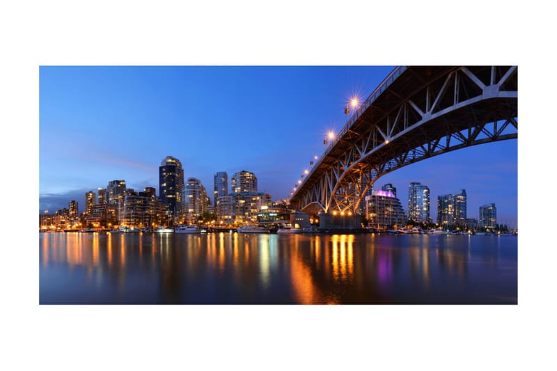 Fototapet XXL Granville Bridge Vancouver Canada 550x270 - Artgeist sp. z o. o. - Tapeter vardagsrum - Fototapet - Kökstapeter - Tapeter sovrum & sovrumstapet