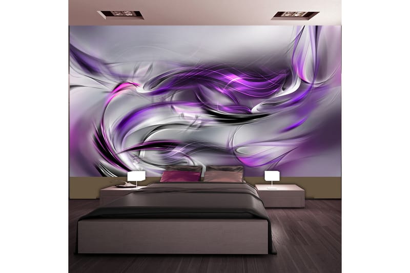 Fototapet XXL Purple Swirls II 500x280 - Artgeist sp. z o. o. - Tapeter vardagsrum - Fototapet - Kökstapeter - Tapeter sovrum & sovrumstapet