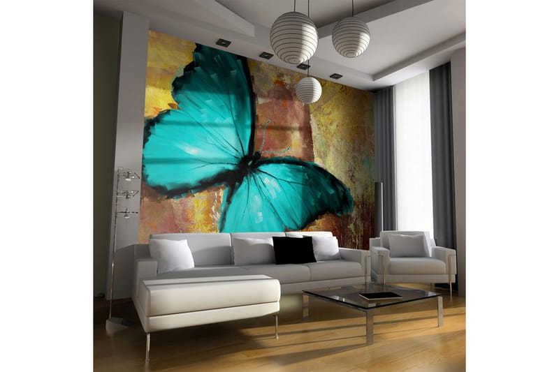 Fototapet Painted Butterfly 300x231 - Artgeist sp. z o. o. - Tapeter vardagsrum - Fototapet - Kökstapeter - Tapeter sovrum & sovrumstapet