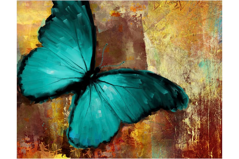 Fototapet Painted Butterfly 300x231 - Artgeist sp. z o. o. - Tapeter vardagsrum - Fototapet - Kökstapeter - Tapeter sovrum & sovrumstapet