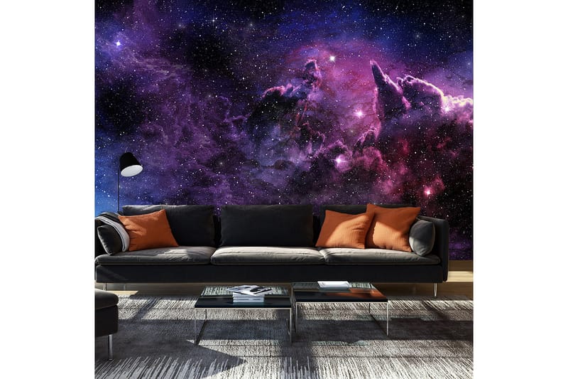 Fototapet Purple Nebula 200x140 - Artgeist sp. z o. o. - Tapeter vardagsrum - Fototapet - Kökstapeter - Tapeter sovrum & sovrumstapet