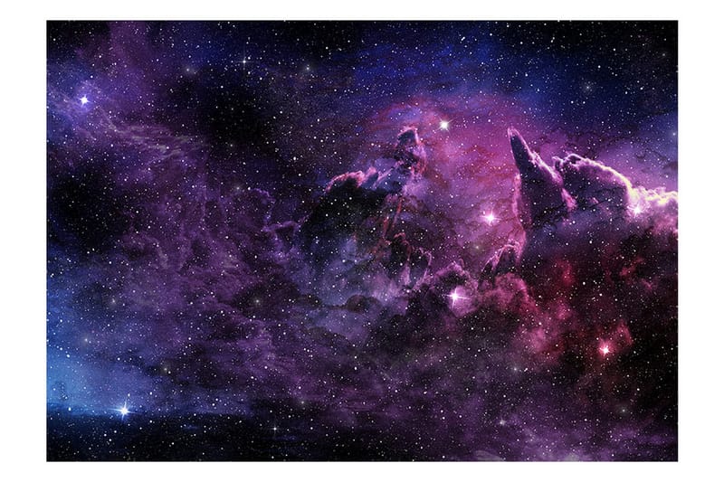 Fototapet Purple Nebula 200x140 - Artgeist sp. z o. o. - Tapeter vardagsrum - Fototapet - Kökstapeter - Tapeter sovrum & sovrumstapet
