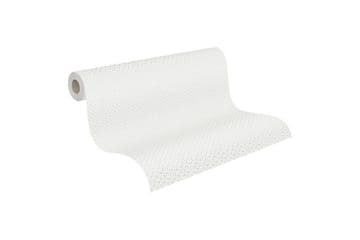 3D Tapet Attractive Ovävd Vit - AS Creation - Inredning - Tapet - Mönstrad tapet