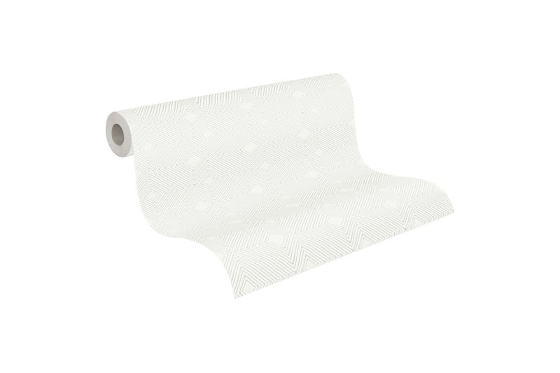 3D Tapet Attractive Ovävd Vit - AS Creation - Inredning - Tapet - Mönstrad tapet