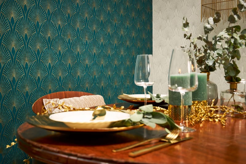 Art deco Tapet New Walls 50's Glam Ovävd - AS Creation - Inredning - Tapet - Mönstrad tapet
