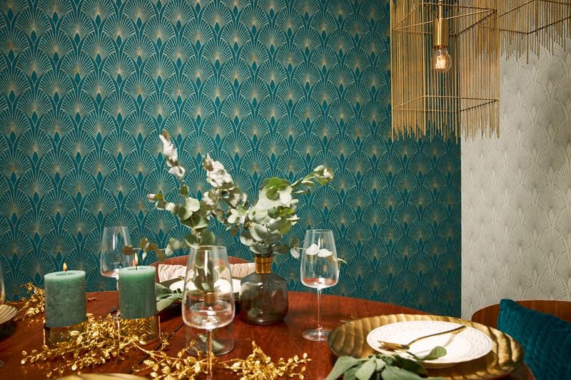 Art deco Tapet New Walls 50's Glam Ovävd - AS Creation - Inredning - Tapet - Mönstrad tapet