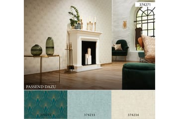 Art deco Tapet New Walls 50's Glam Ovävd - AS Creation - Inredning - Tapet - Mönstrad tapet