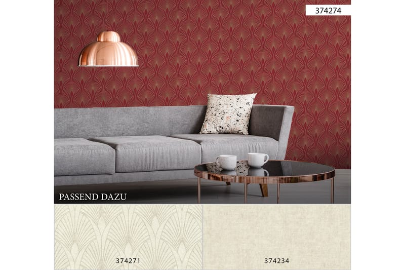Art deco Tapet New Walls 50's Glam Ovävd - AS Creation - Inredning - Tapet - Mönstrad tapet