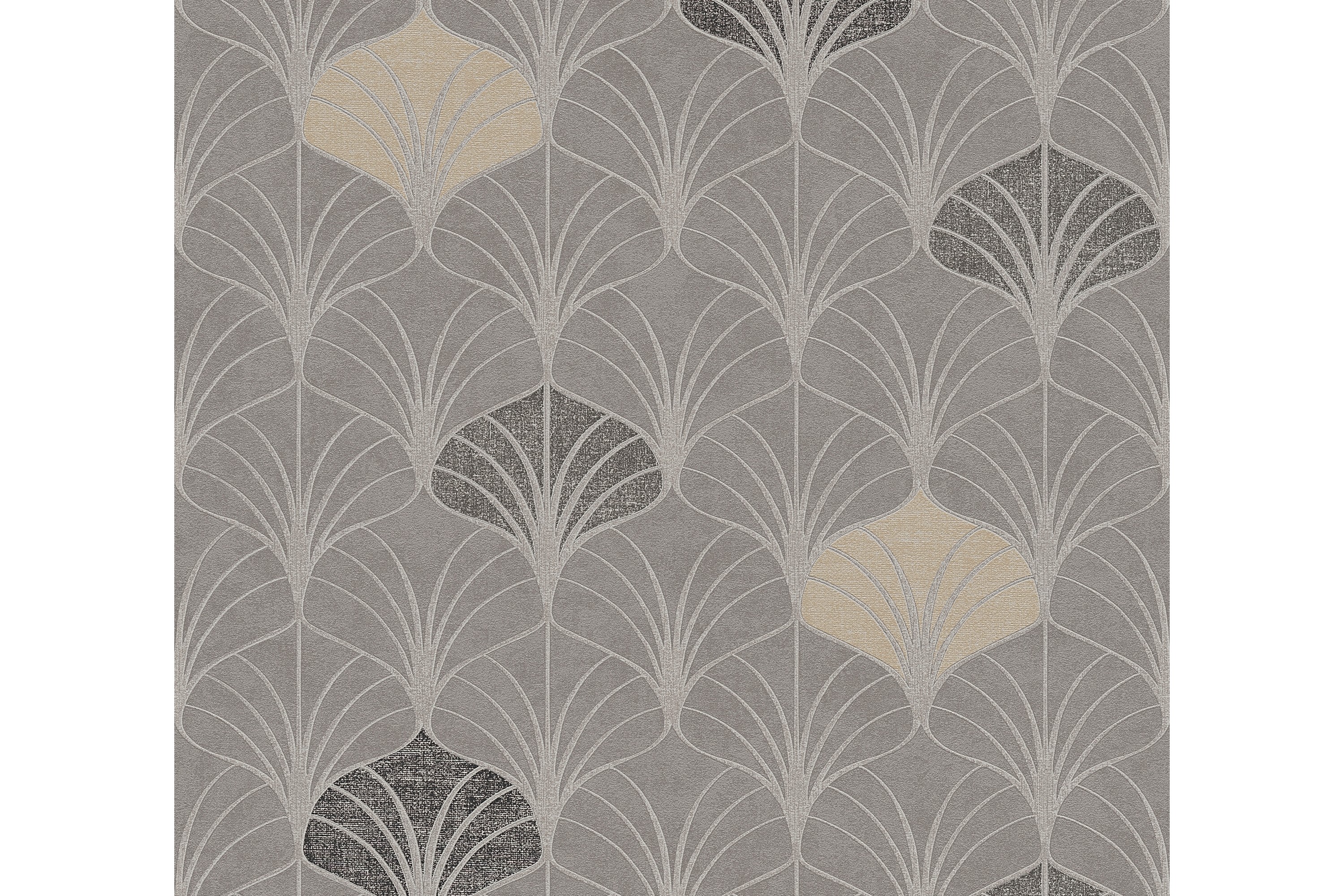 Art deco Tapet Pop Style Ovävd GråAS Creation