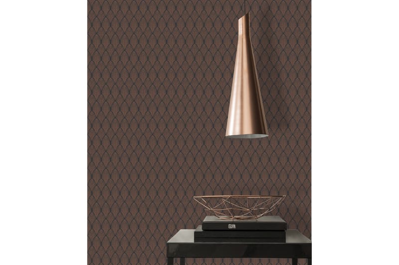 Art deco Tapet Pop Style Ovävd Koppar - AS Creation - Inredning - Tapet - Mönstrad tapet