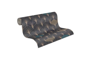 Art deco Tapet Pop Style Ovävd Guld - AS Creation - Inredning - Tapet - Mönstrad tapet