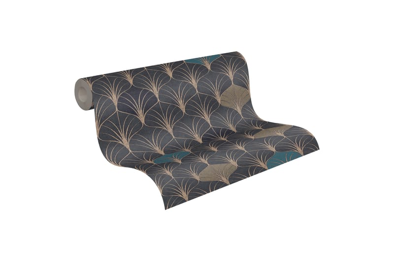 Art deco Tapet Pop Style Ovävd Guld - AS Creation - Inredning - Tapet - Mönstrad tapet