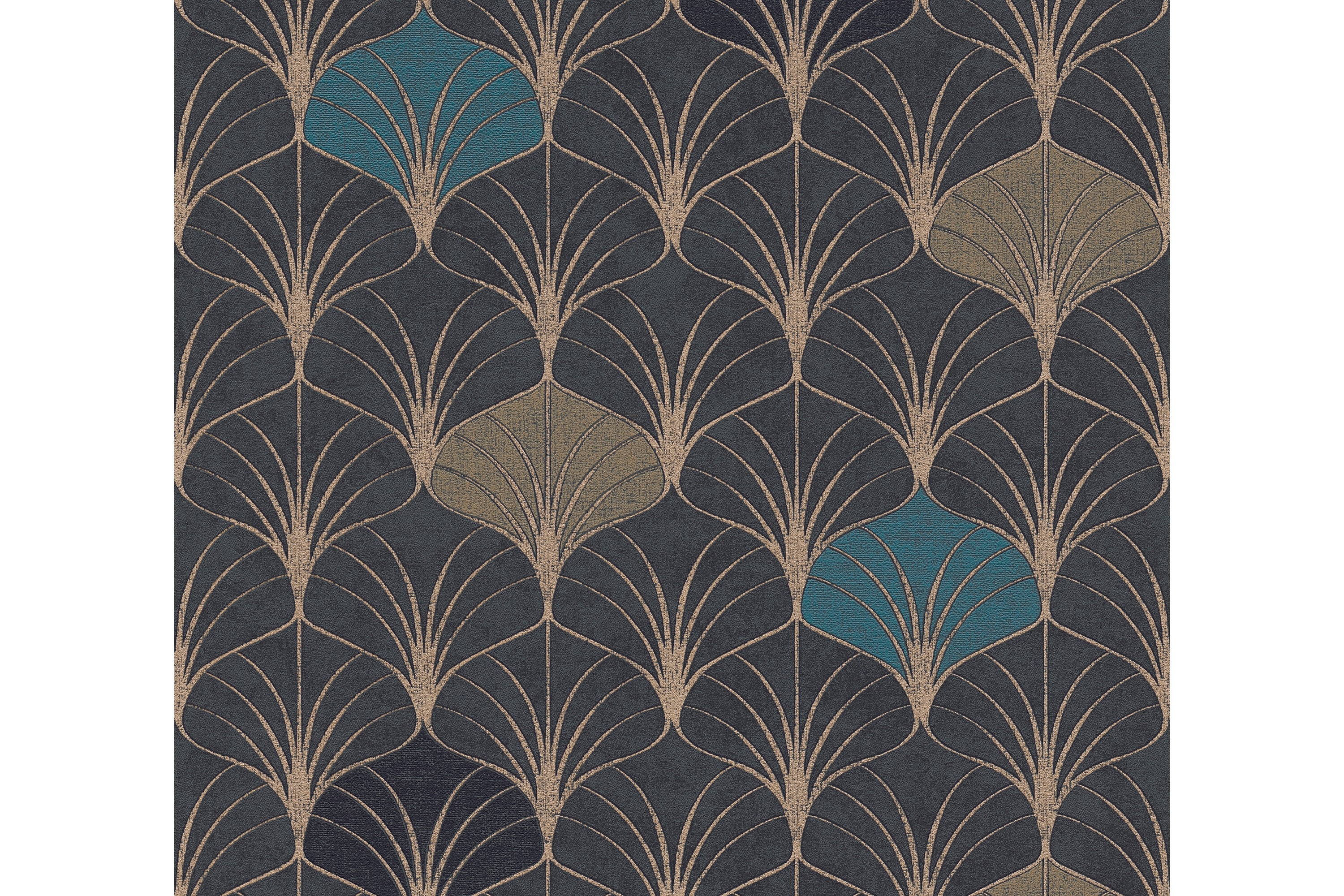Art deco Tapet Pop Style Ovävd Guld AS Creation